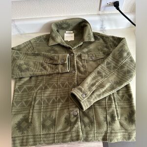 Thread & Supply Olive Patterned Jacket/Shacket